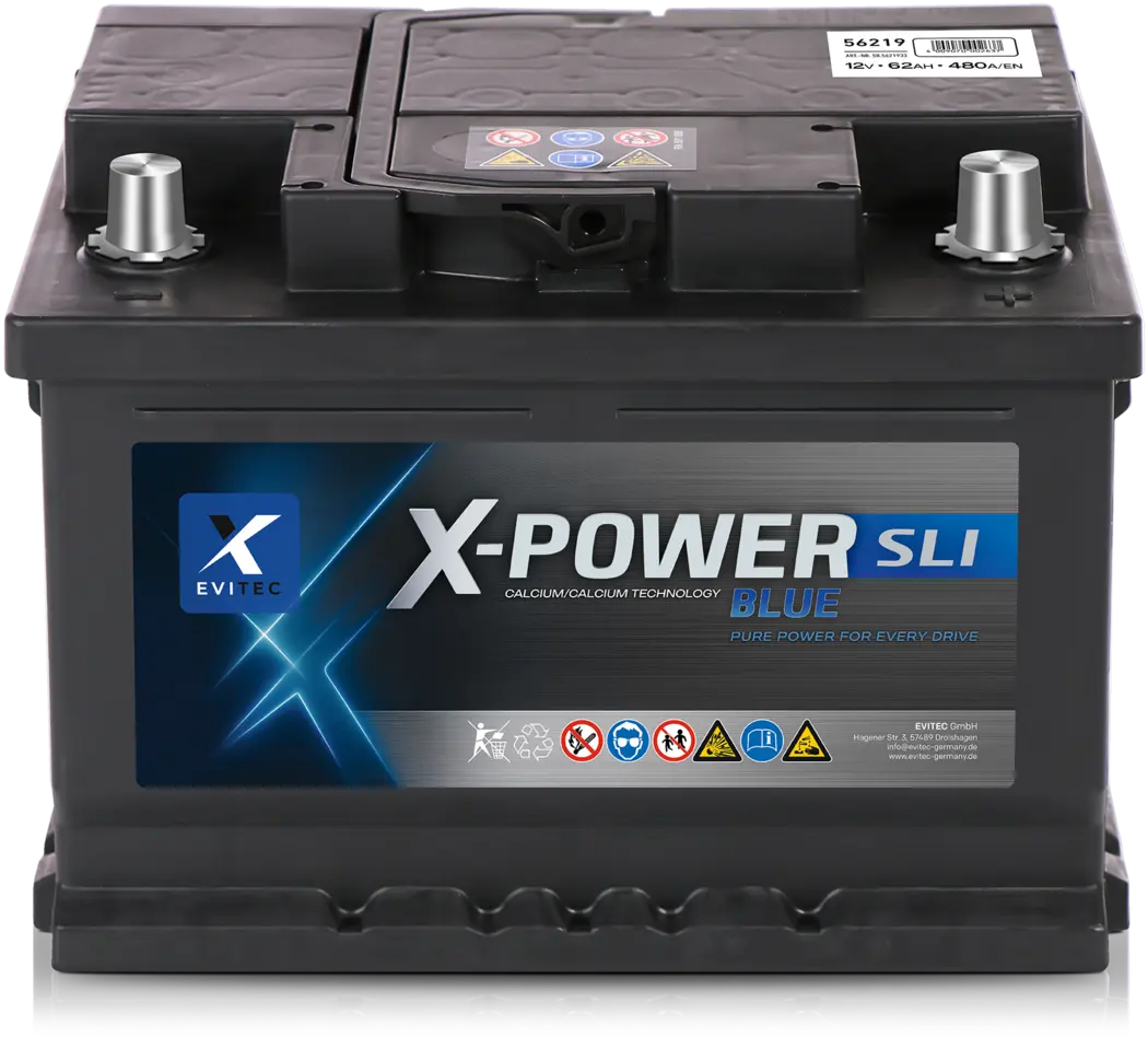 Evitec X-Power Blue SLI Starterbatterie